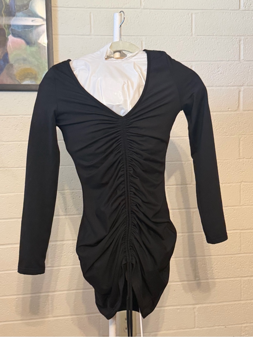 Classic Black Long Sleeve Bodycon Dress